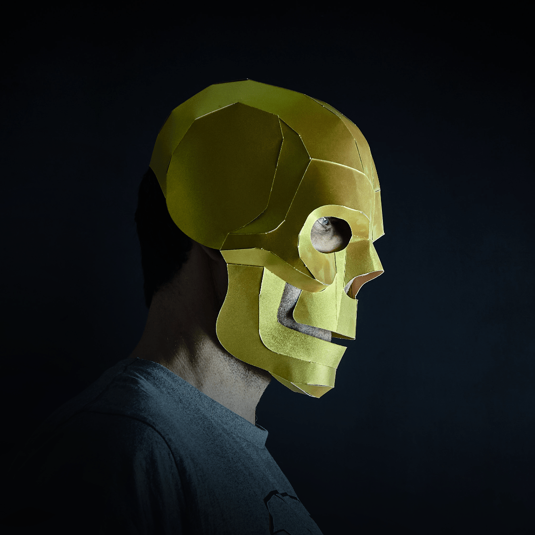 Spirit Skull | Printable Papercraft Mask | PDF Download - Wintercroft-Mask