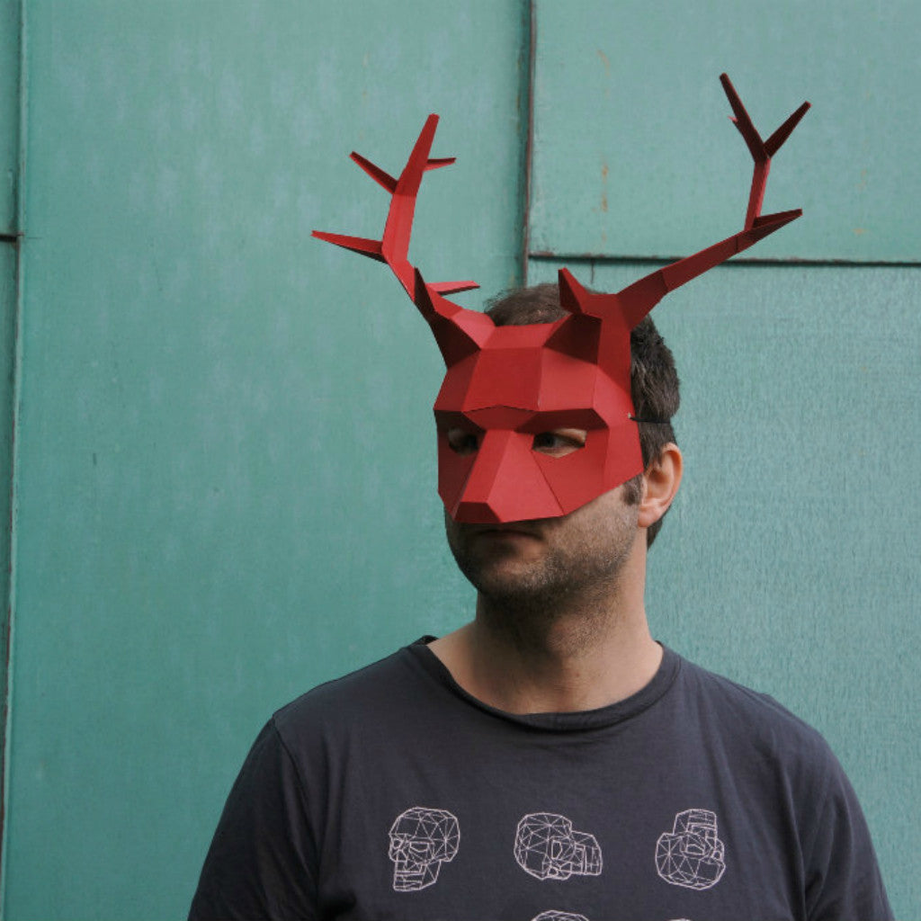 Stag or Reindeer Half Mask