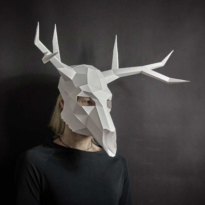 Animal Skull Mask Set | DIY Papercraft Template | PDF Download - Wintercroft-Mask