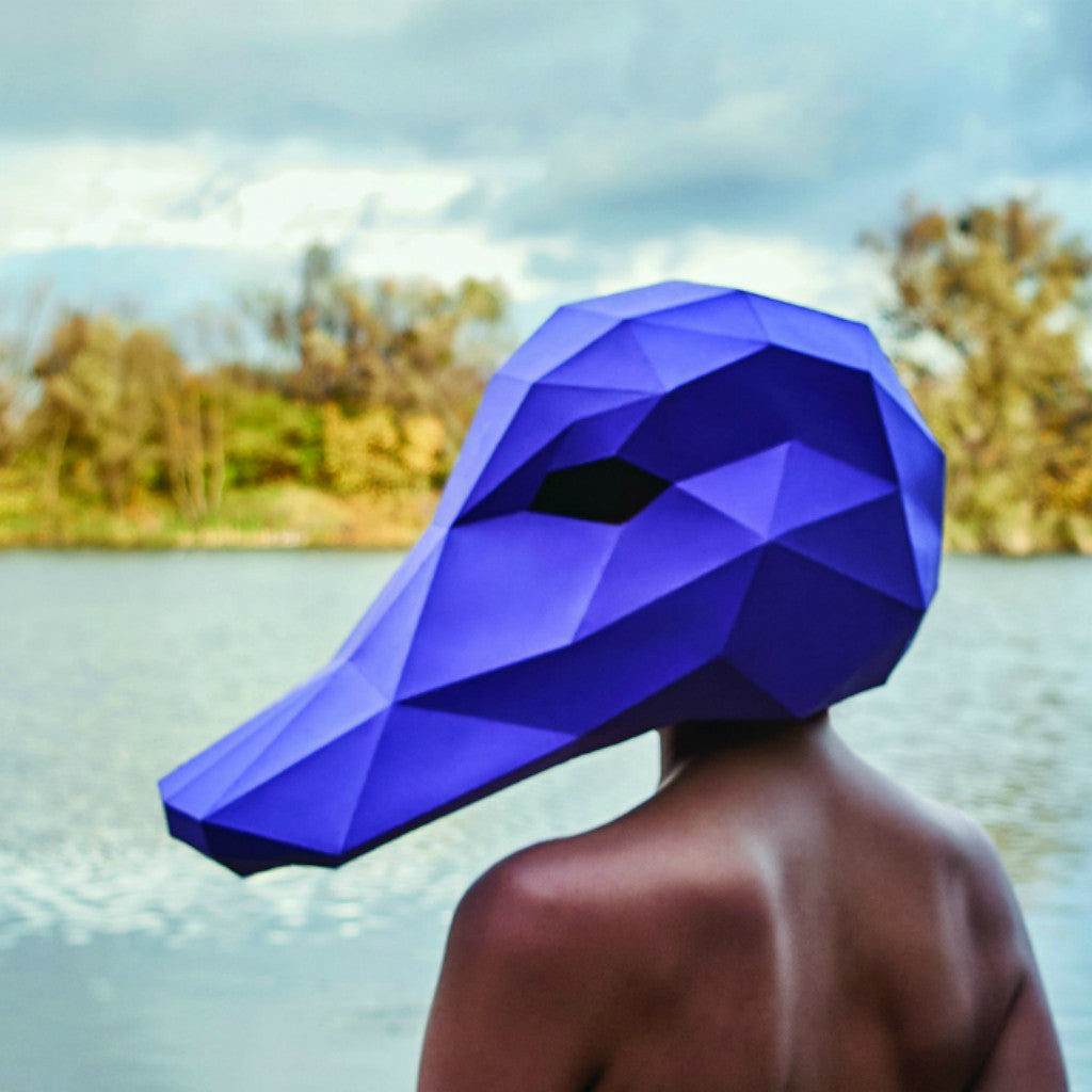 Duck Mask | Low Poly Geometric DIY Mask Template | PDF Download