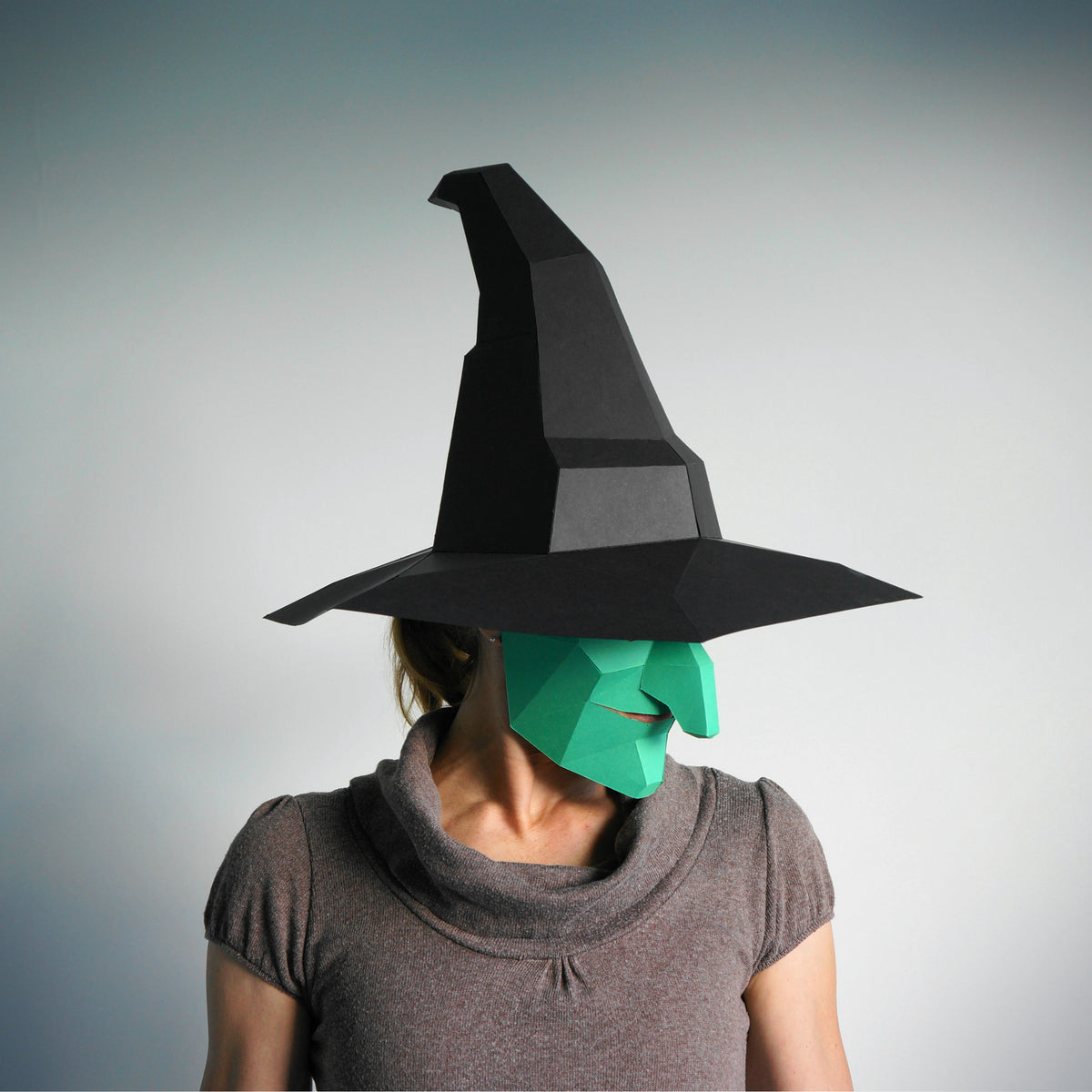 Magic Witch or Wizard Hat | DIY Papercraft Template | Printable PDF Download - Wintercroft-Mask